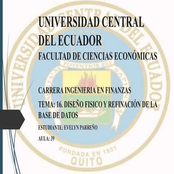 Capítulo 16 (Diseño fisico y refinación de la Base de Datos)