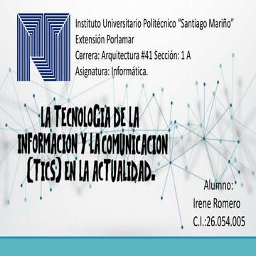 Tecnologia de la informacion y la comunicacion | PDF