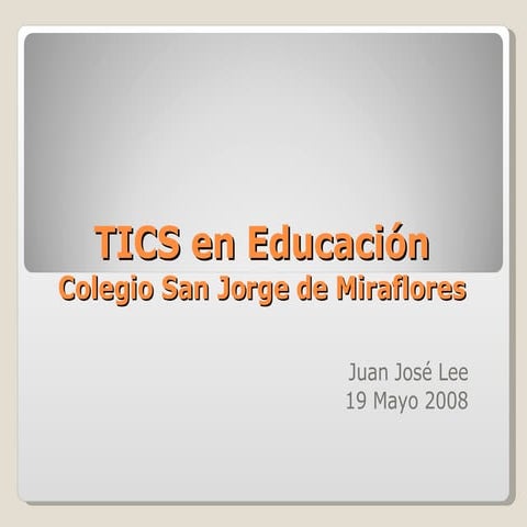Tics En Educación