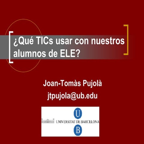 TICs en la enseñanza de ELE