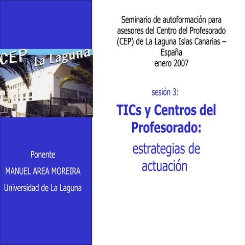 Asesorar al profesorado en el uso de las TICs