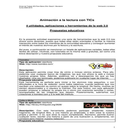  Reading Encouragment Using the Web 2.0