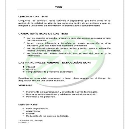 Tics del sena yarnililiana