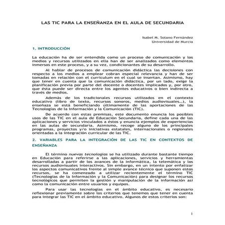 Tic secundaria recursos y experiencias_fundamentación