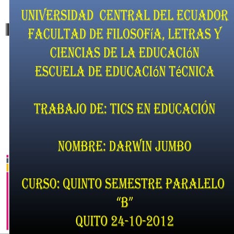 Tic´s en educación