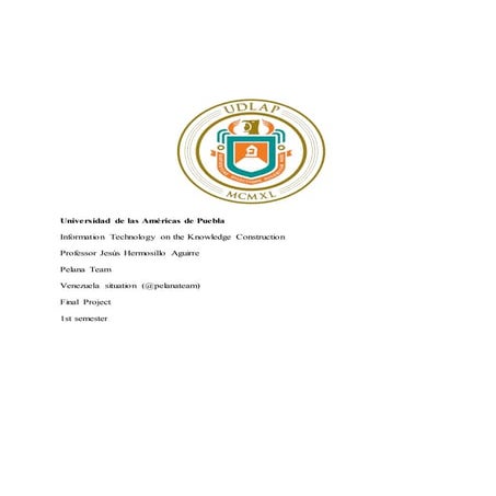 Final Project: Venezuela Situation 