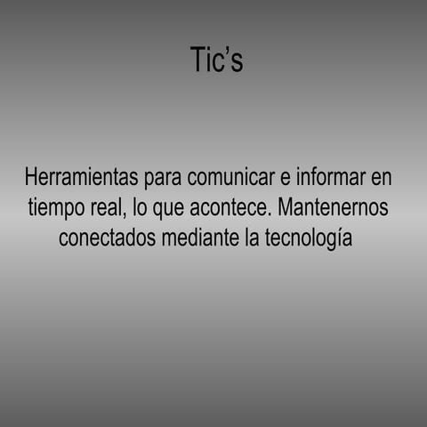 Tic’s lm