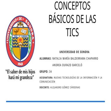 Presentación de Conceptos Básicos de las TICs