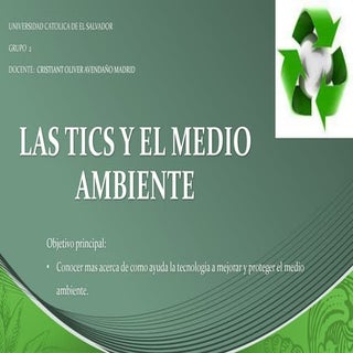 Tics y medio ambiente