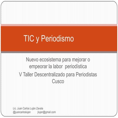 Tic y periodismo