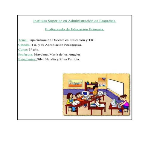 Tic y su apropiacion pedagogica