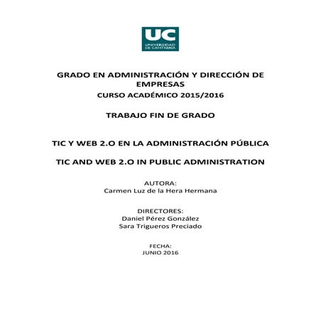 TIC y Web 2.0 en la Administración Pública