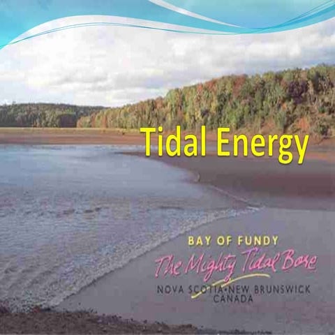 Tidal energy