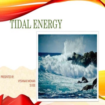 Tidal energy