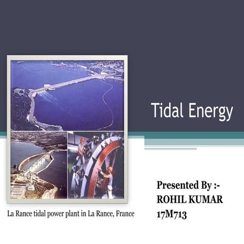 Tidal energy