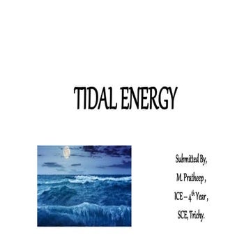 Tidal Energy