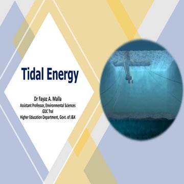 Tidal energy