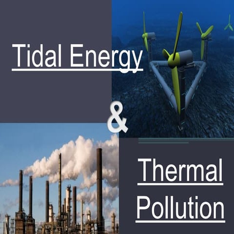 Tidal energy nd thermal pollution