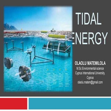 Tidal energy