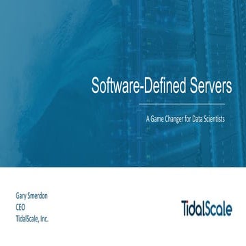 ODSC West TidalScale Keynote Slides