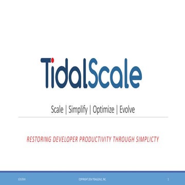 TidalScale Overview