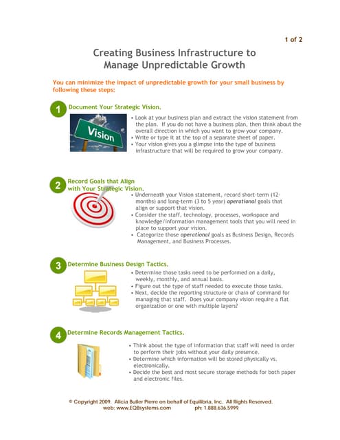 Manage Growth with Business Infrastructure 