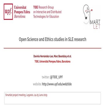 Open Science and Ethics studies in SLE research