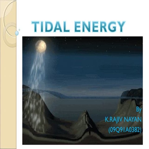 Tidel power rajiv