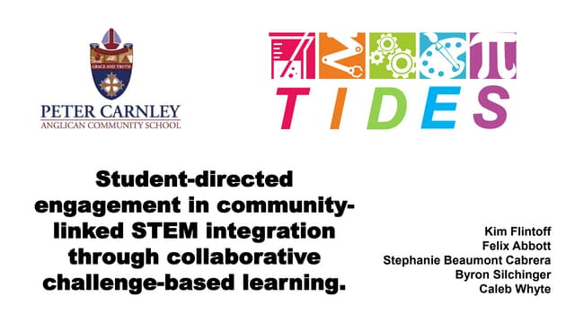 Student-directed engagement in community-linked STEM integration through collaborative challenge-based learning.