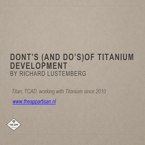 Things to avoid as a beginner 