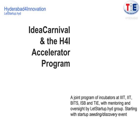 TiE hyd4innovation Idea Carnival
