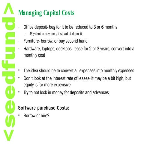 Start up: Funding options by Anand Lunia