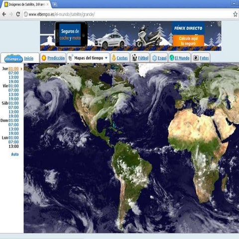 Tiempo mundial en torno a navidad 2011