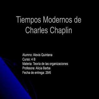 Trabajo Practico: Tiempos modernos ...