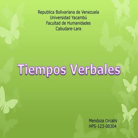 Tiempos verbales