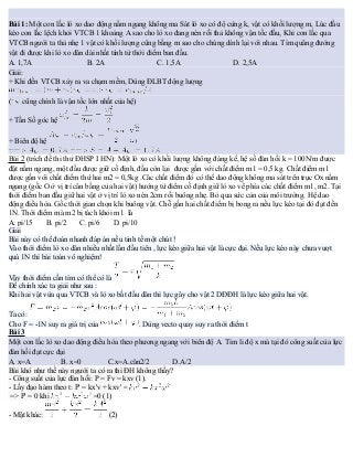 TỔNG HỢP NHỮNG BÀI TẬP VẬT LÝ KHÓ LUYỆN THI ĐẠI HỌC(CÓ LỜI GIẢI)