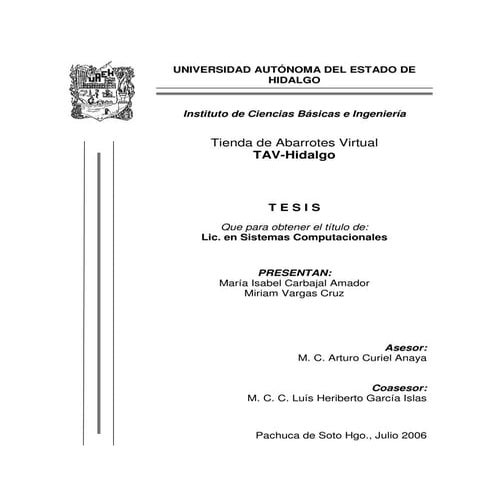 Tienda de abarrotes virtual