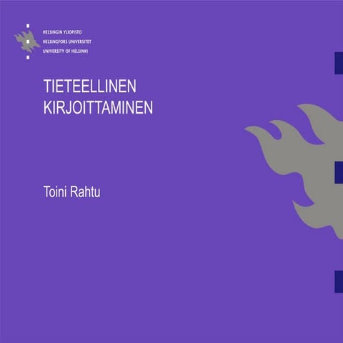 Tieteellinen Kirjoittaminen