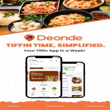 Tiffin Time, Simplified: Your Tiffin App in a Week!