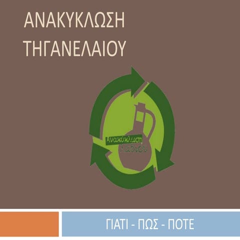 Ανακύκλωση τηγανέλαιου