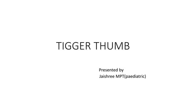 TRIGGER FINGER.pptx