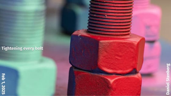 Tightening every bolt at FOSDEM 2025  by Daniel Stenberg