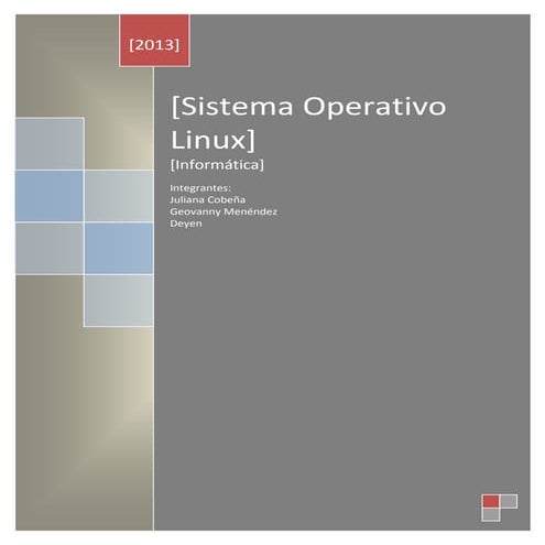 Sistema Operativo Linux