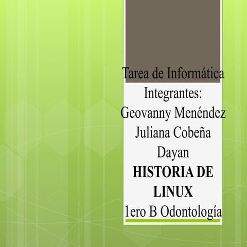 Presentación Sistema OPerativo Linux | PPTX