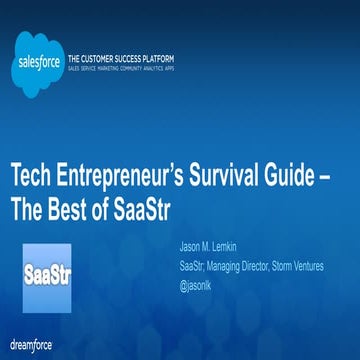 SaaStr at Dreamforce '14:  The Entrepreneur's Survival Guide (The Best of SaaStr)