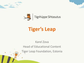 Karel Zova, Tiger Leap Foundation, Estland