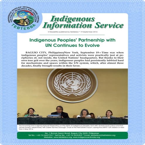 Indigenous people and sustainable development | PPT