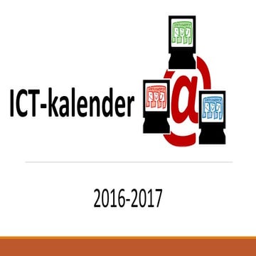 Tijdlijn ICT-werking 2016-2017