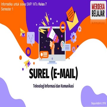 pelajaran tik tentang surel atau email smp | PDF
