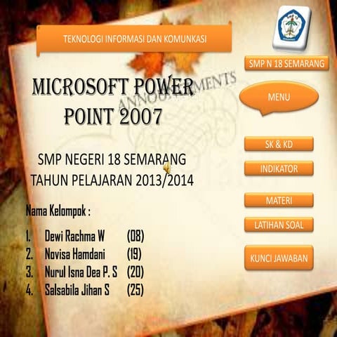 Bab 1 "Mengenal Microsoft Power Point 2007"